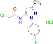 2-Chloro-N-(1-(4-fluorophenyl)-3-methyl-1h-pyrazol-5-yl)acetamide hydrochloride