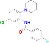 n-(5-Chloro-2-(piperidin-1-yl)phenyl)-4-fluorobenzamide