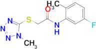 n-(5-Fluoro-2-methylphenyl)-2-((1-methyl-1h-tetrazol-5-yl)thio)acetamide