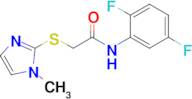 n-(2,5-Difluorophenyl)-2-((1-methyl-1h-imidazol-2-yl)thio)acetamide