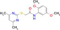 n-(2,5-Dimethoxyphenyl)-2-((4,6-dimethylpyrimidin-2-yl)thio)acetamide