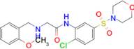 n-(2-Chloro-5-(morpholinosulfonyl)phenyl)-2-((2-methoxybenzyl)amino)acetamide