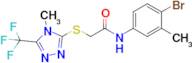 n-(4-Bromo-3-methylphenyl)-2-((4-methyl-5-(trifluoromethyl)-4h-1,2,4-triazol-3-yl)thio)acetamide