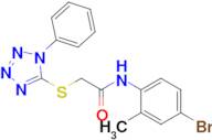 n-(4-Bromo-2-methylphenyl)-2-((1-phenyl-1h-tetrazol-5-yl)thio)acetamide