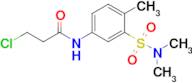 3-Chloro-N-(3-(n,n-dimethylsulfamoyl)-4-methylphenyl)propanamide