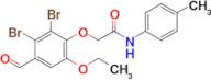 2-(2,3-Dibromo-6-ethoxy-4-formylphenoxy)-N-(p-tolyl)acetamide