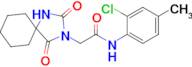 n-(2-Chloro-4-methylphenyl)-2-(2,4-dioxo-1,3-diazaspiro[4.5]decan-3-yl)acetamide