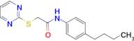 n-(4-Butylphenyl)-2-(pyrimidin-2-ylthio)acetamide