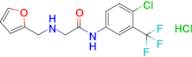 n-(4-Chloro-3-(trifluoromethyl)phenyl)-2-((furan-2-ylmethyl)amino)acetamide hydrochloride