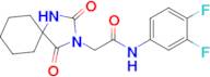 n-(3,4-Difluorophenyl)-2-(2,4-dioxo-1,3-diazaspiro[4.5]decan-3-yl)acetamide