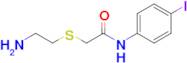 2-((2-Aminoethyl)thio)-N-(4-iodophenyl)acetamide