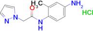 n-(4-Amino-2-methylphenyl)-2-(1h-pyrazol-1-yl)acetamide hydrochloride