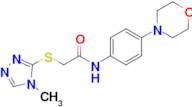 2-((4-Methyl-4h-1,2,4-triazol-3-yl)thio)-N-(4-morpholinophenyl)acetamide