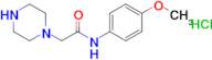 n-(4-Methoxyphenyl)-2-(piperazin-1-yl)acetamide hydrochloride