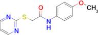 N-(4-Methoxyphenyl)-2-(pyrimidin-2-ylthio)acetamide