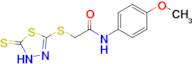 N-(4-methoxyphenyl)-2-[(5-sulfanylidene-4,5-dihydro-1,3,4-thiadiazol-2-yl)sulfanyl]acetamide