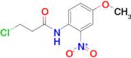 3-Chloro-N-(4-methoxy-2-nitrophenyl)propanamide