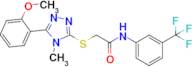 2-((5-(2-Methoxyphenyl)-4-methyl-4h-1,2,4-triazol-3-yl)thio)-N-(3-(trifluoromethyl)phenyl)acetamide