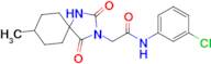 n-(3-Chlorophenyl)-2-(8-methyl-2,4-dioxo-1,3-diazaspiro[4.5]decan-3-yl)acetamide