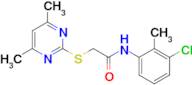 n-(3-Chloro-2-methylphenyl)-2-((4,6-dimethylpyrimidin-2-yl)thio)acetamide