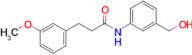 n-(3-(Hydroxymethyl)phenyl)-3-(3-methoxyphenyl)propanamide