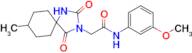 n-(3-Methoxyphenyl)-2-(8-methyl-2,4-dioxo-1,3-diazaspiro[4.5]decan-3-yl)acetamide