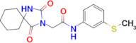 2-(2,4-Dioxo-1,3-diazaspiro[4.5]decan-3-yl)-N-(3-(methylthio)phenyl)acetamide