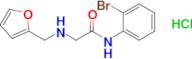 n-(2-Bromophenyl)-2-((furan-2-ylmethyl)amino)acetamide hydrochloride