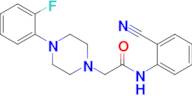 n-(2-Cyanophenyl)-2-(4-(2-fluorophenyl)piperazin-1-yl)acetamide