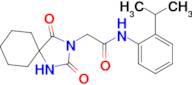 2-(2,4-Dioxo-1,3-diazaspiro[4.5]decan-3-yl)-N-(2-isopropylphenyl)acetamide