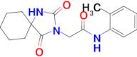 2-(2,4-Dioxo-1,3-diazaspiro[4.5]decan-3-yl)-N-(o-tolyl)acetamide