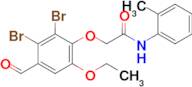 2-(2,3-Dibromo-6-ethoxy-4-formylphenoxy)-N-(o-tolyl)acetamide