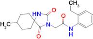 n-(2-Ethylphenyl)-2-(8-methyl-2,4-dioxo-1,3-diazaspiro[4.5]decan-3-yl)acetamide