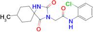 n-(2-Chlorophenyl)-2-(8-methyl-2,4-dioxo-1,3-diazaspiro[4.5]decan-3-yl)acetamide