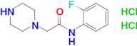 n-(2-Fluorophenyl)-2-(piperazin-1-yl)acetamide dihydrochloride