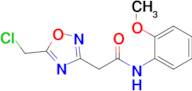 2-(5-(Chloromethyl)-1,2,4-oxadiazol-3-yl)-N-(2-methoxyphenyl)acetamide