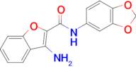 3-Amino-N-(benzo[d][1,3]dioxol-5-yl)benzofuran-2-carboxamide