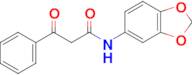 n-(Benzo[d][1,3]dioxol-5-yl)-3-oxo-3-phenylpropanamide