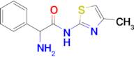 2-Amino-N-(4-methylthiazol-2-yl)-2-phenylacetamide