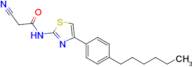 2-Cyano-N-(4-(4-hexylphenyl)thiazol-2-yl)acetamide