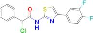 2-Chloro-N-(4-(3,4-difluorophenyl)thiazol-2-yl)-2-phenylacetamide