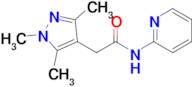 n-(Pyridin-2-yl)-2-(1,3,5-trimethyl-1h-pyrazol-4-yl)acetamide