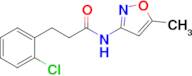 3-(2-Chlorophenyl)-N-(5-methylisoxazol-3-yl)propanamide