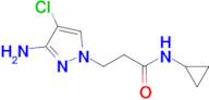 3-(3-Amino-4-chloro-1h-pyrazol-1-yl)-N-cyclopropylpropanamide