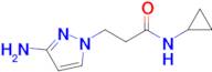 3-(3-Amino-1h-pyrazol-1-yl)-N-cyclopropylpropanamide