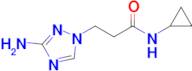 3-(3-Amino-1h-1,2,4-triazol-1-yl)-N-cyclopropylpropanamide