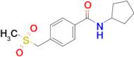 n-Cyclopentyl-4-((methylsulfonyl)methyl)benzamide