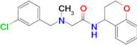 2-((3-Chlorobenzyl)(methyl)amino)-N-(chroman-4-yl)acetamide