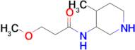 3-Methoxy-N-(4-methylpiperidin-3-yl)propanamide