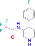 2,2,2-Trifluoro-N-(4-(4-fluorophenyl)piperidin-3-yl)acetamide